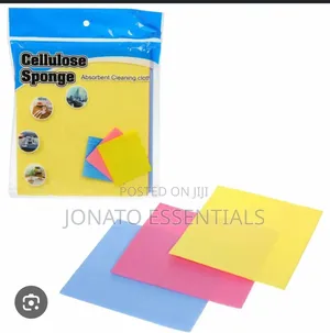 3pc Super Absorbent Cellulose Sponge Cleaning Cloths