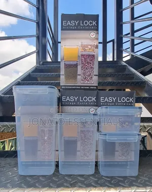 Airtight Easy Lock Food Storage Containers Set Kitchen Organizer