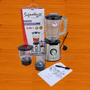 Strong Stainless Blades Signature 3 in 1 Blender With Grinder Chopper