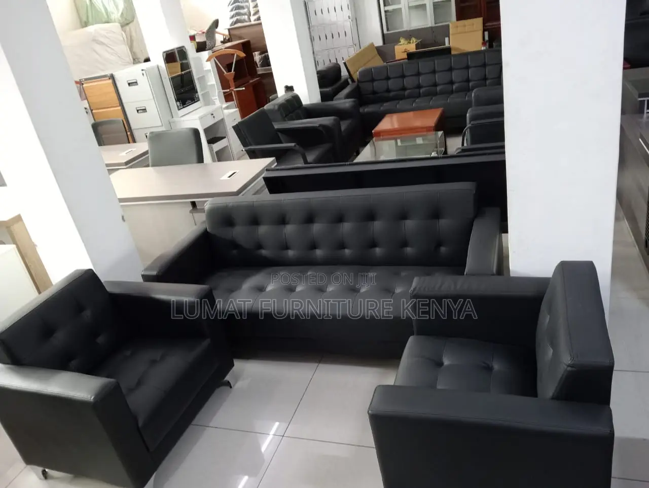 Classic 5-Seater Office Reception Set
