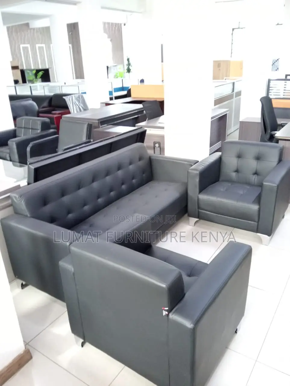 Classic 5-Seater Office Reception Set
