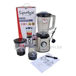 Ideal for Smoothies and Food Signature 3 in 1 Blender Grinder Chopper