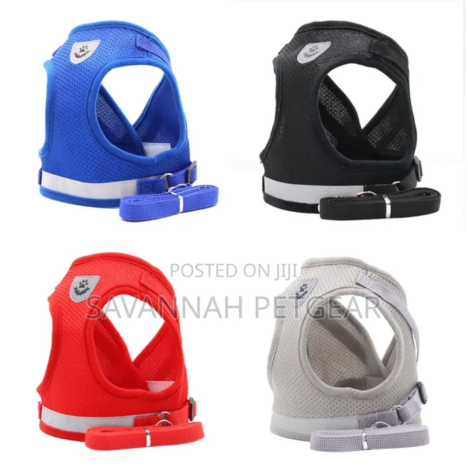 Polyester Mesh Dog Harness Leash Set (Xs,S,M,L,Xl)