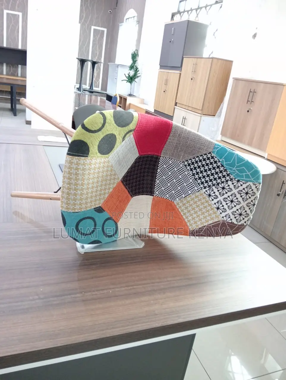 Multicolored Armless Eames Chair