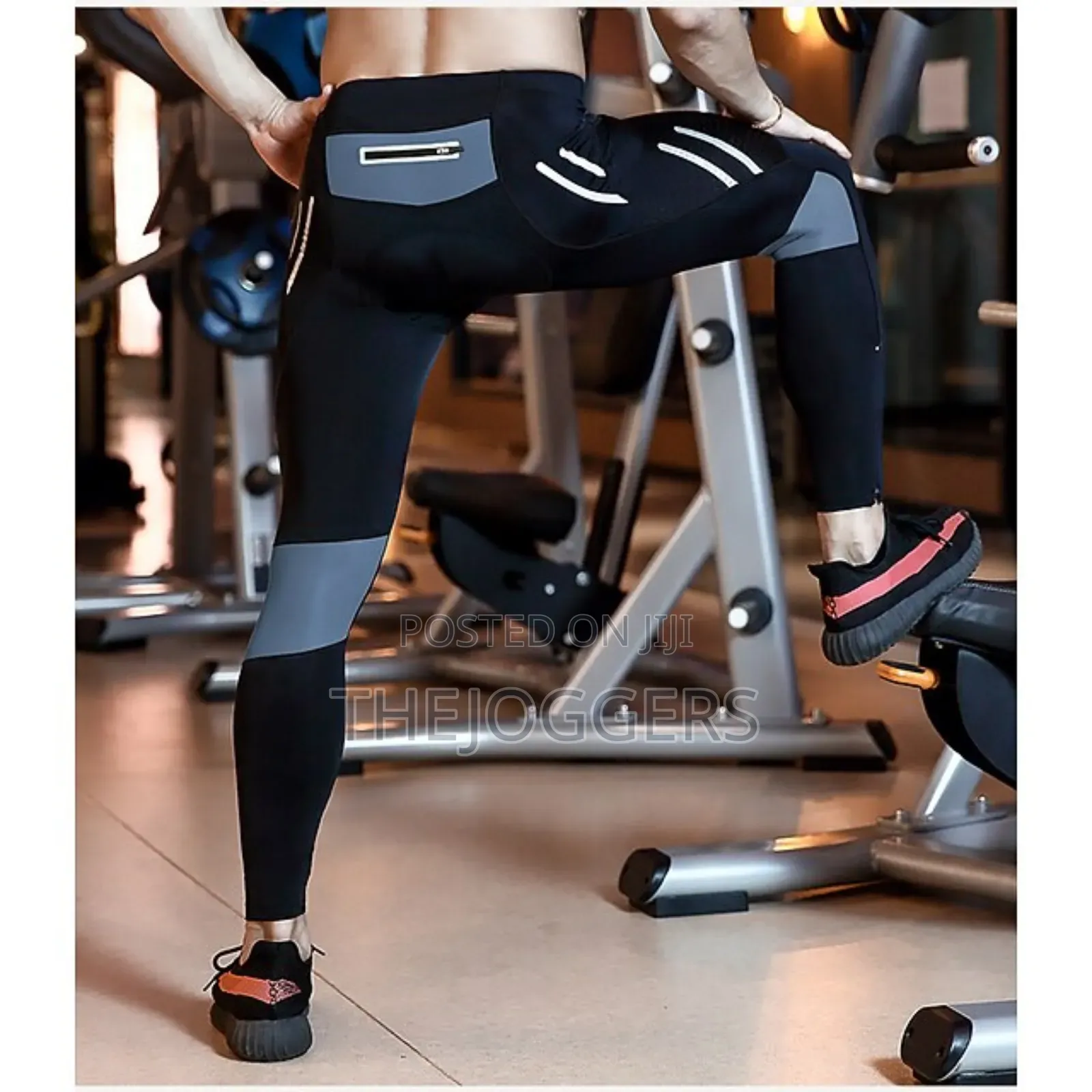 Reflective, Breathable 4d Padded Compression Cycling Long Tights