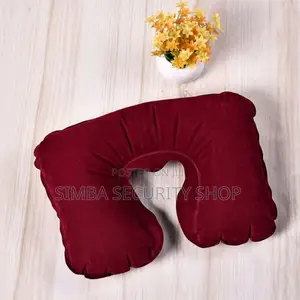 Inflatable U-Shape Travel Neck Pillow Air Cushion Headrest Camping