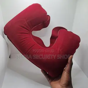 U-Shaped Inflatable Travel Neck Pillow for Airplane Road Trips Camp