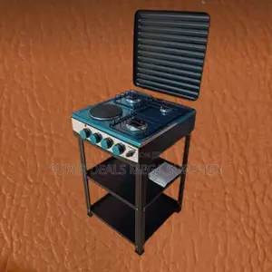 Eurochef Standing Cooker 3 Gas 1 Electric Burner + Convenient Shelves