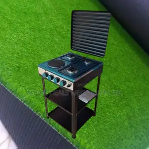 Eurochef 3 Gas 1 Electric Standing Cooker With Shelves for Home Use