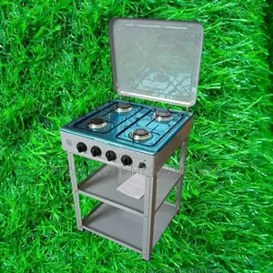 Eurochef Full Gas Standing Cooker With Shelves Compact Size