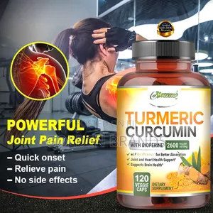 Powerful Turmeric Curcumin–Fast Joint Pain Relief, 2600 Mg
120 Capsul