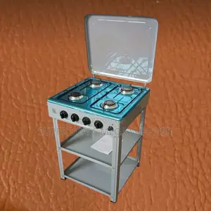 Eurochef Standing Full Gas Cooker With Storage Shelves for Easy Meals