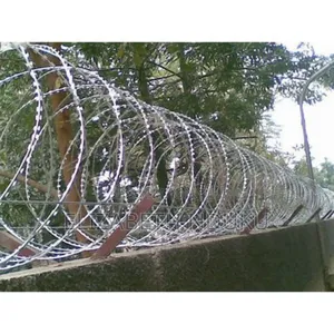 Galvanized Steel Silver Razor Wire