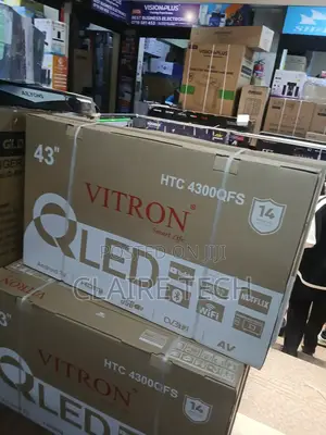 Vitron Htc4300qfs 43 Inch Qled Tv FHD Smart Android Tv,Bluetooth