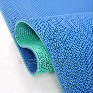 Blue Bathroom Mats Environmental Friendly Approved Rubber Mats