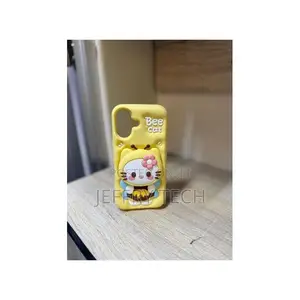 iPhone 15 Pro Max 3d Bee Hello Kitty Face Grip Tok Holder Cartoon Fan