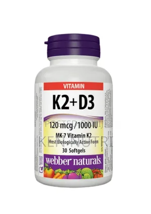 Webber Naturals + D3 120mcg/1000iu 30s