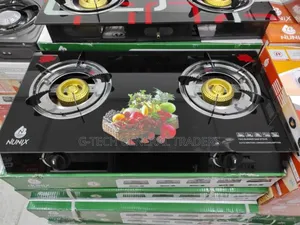 Nunix Glass Top Pulse Ignition 2burner Gas Stove