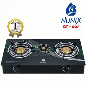 Nunix 3burner Glass Top Auto Ignition Gas Stove