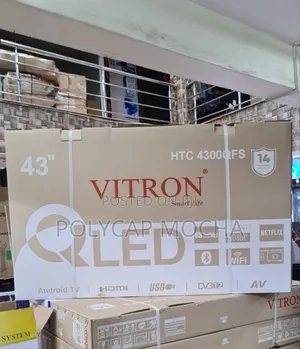 Vitron Htc4300qfs 43" Inch Qled Tv FHD Smart Android Tv