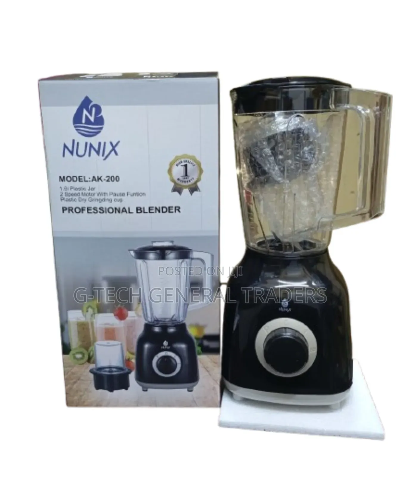 Nunix Ak-200 Heavy Duty 2in1 Electric Blender
