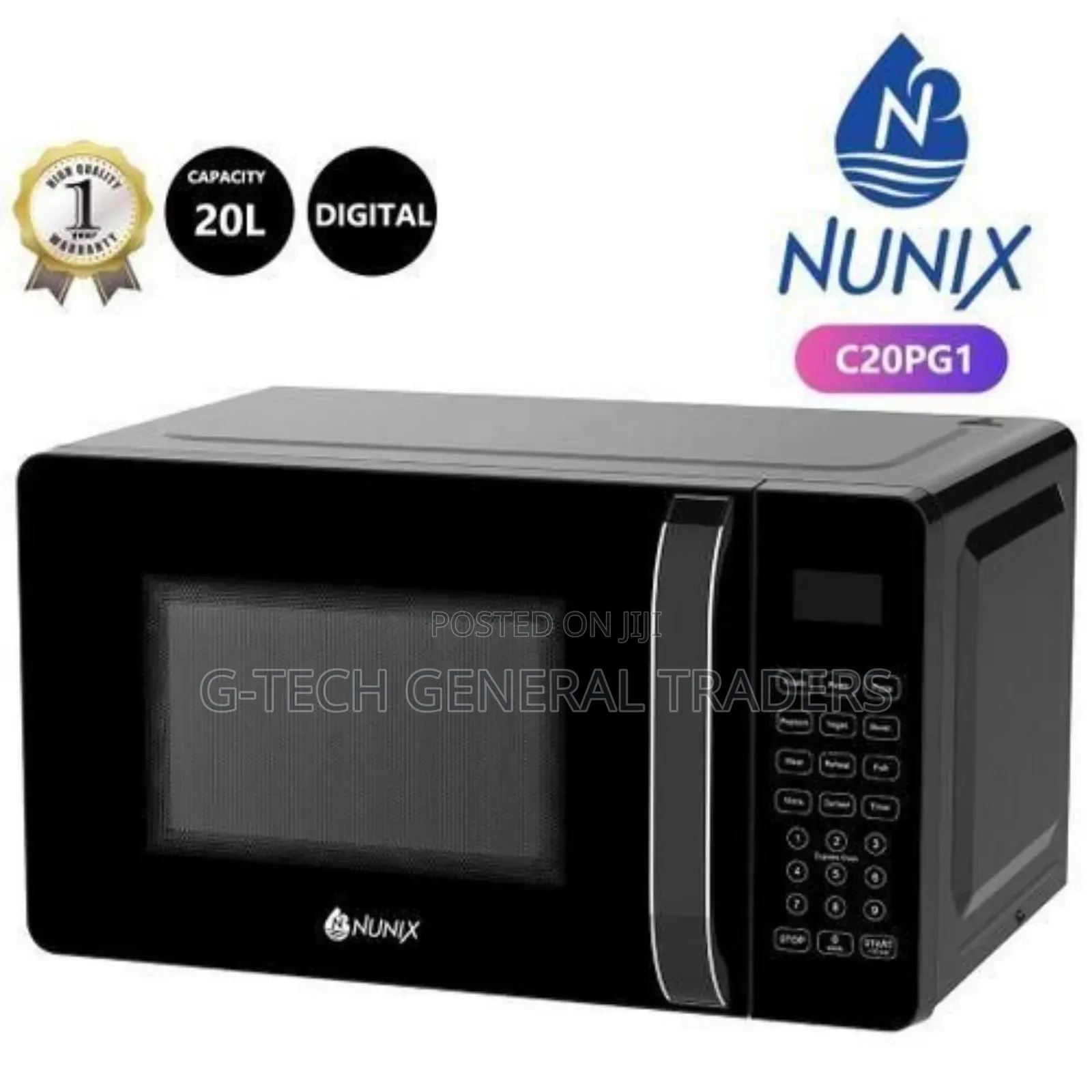 Nunix 20l Digital Microwave Oven C20pg1