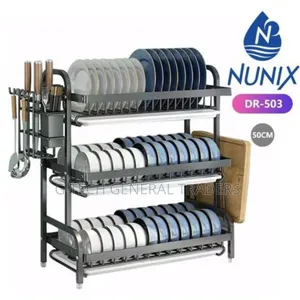 Nunix Dishrack Multifunctional Bowl Rack Stainlesssteel 3tier, Dr503