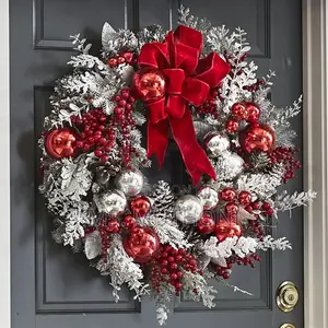 45 /50 Cm *Christmas Wreath Rattan Set Wreaths for Doors