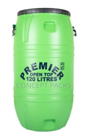 210ltr Green Open Top Water Tank.