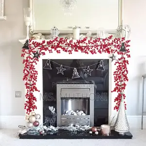 Royal Family Inspired Artificial Red Berry Plants Christmas Garland*