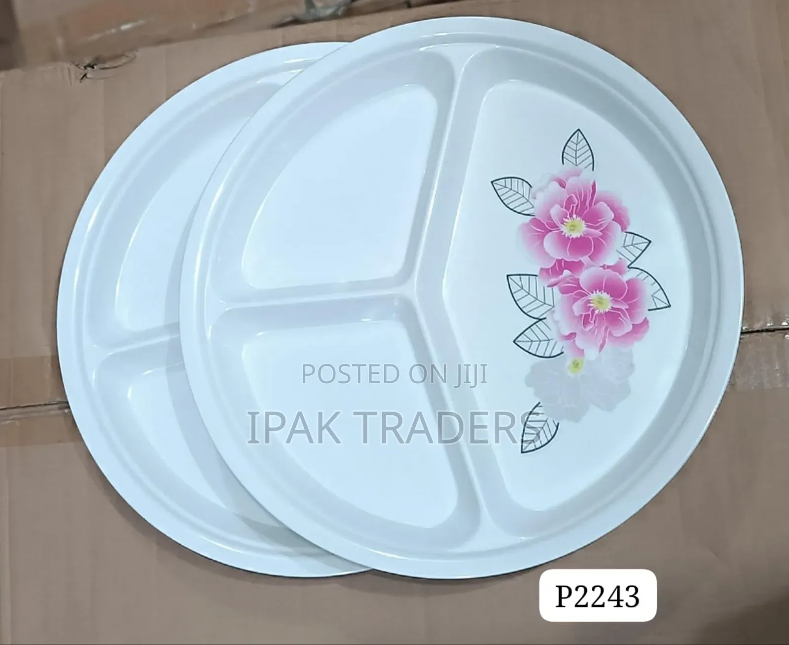*9inch Melamine Partitioned Plates 6pcs