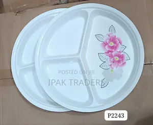 *9inch Melamine Partitioned Plates 6pcs
