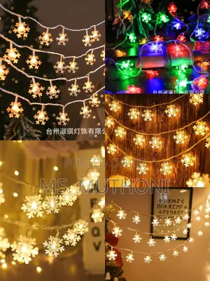 10 Meters Christmas Snowflake Led Lights Fairy With Remote*