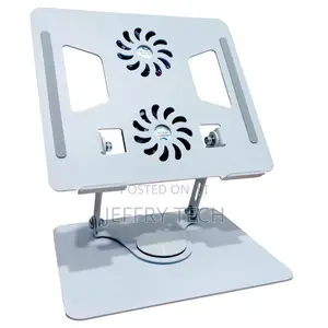 Smart Design 360° Rotating Base Laptop Stand Portable Laptops Metal T