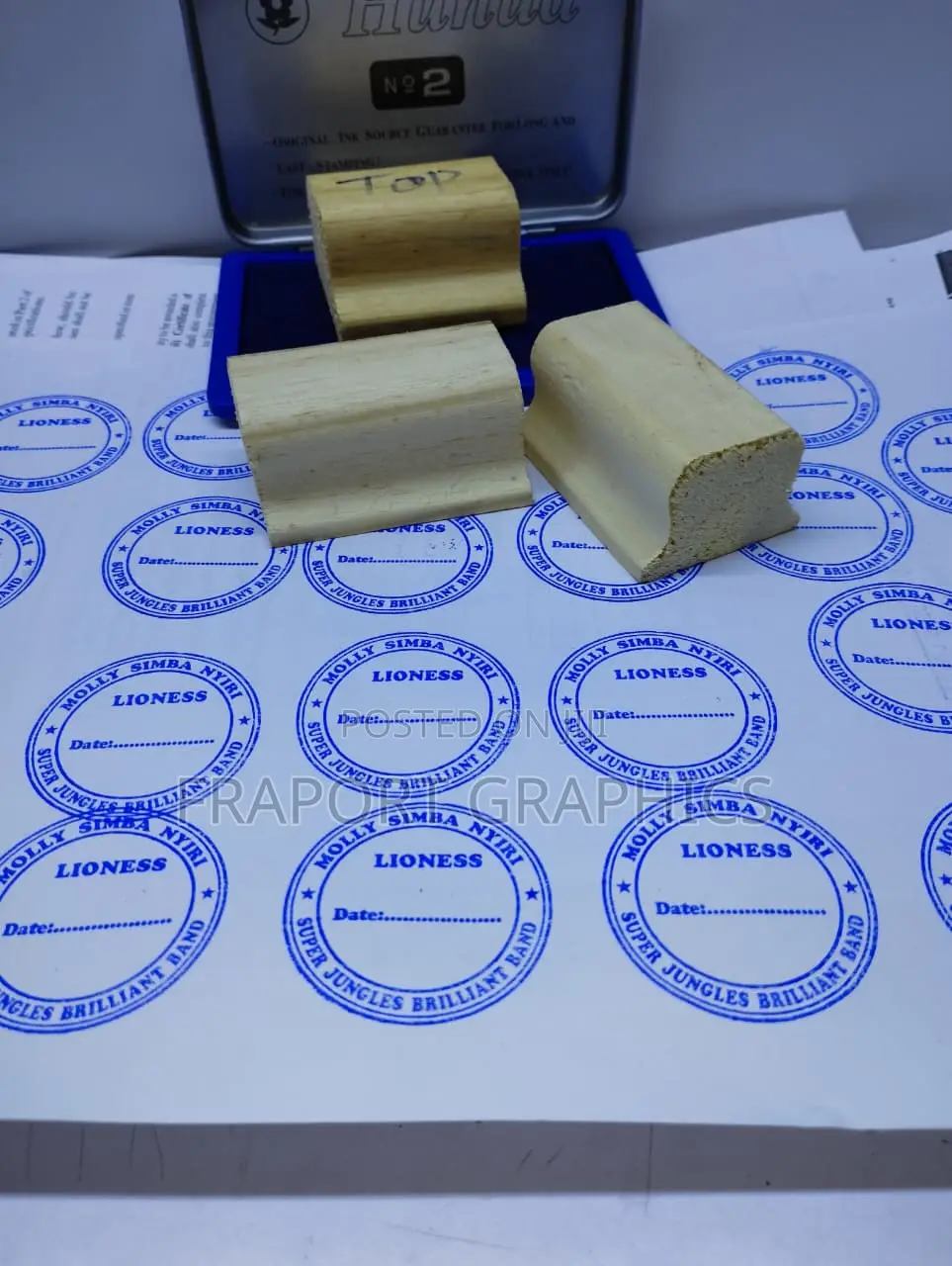 Customized Wooden Rubber Stamp