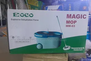 360° Eoco Metallic Spin Mop - Portable Drainage Outlet