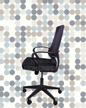 Imported Black Ergonomic Mesh Office Chair | Swivel Base