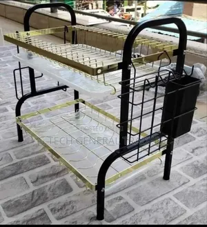2 Tier Heavy Duty Black And Gold Dishrack