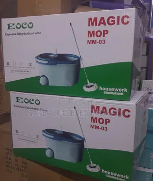 60° Eoco Metallic Spin Mop - Wet Dry Dual Use
