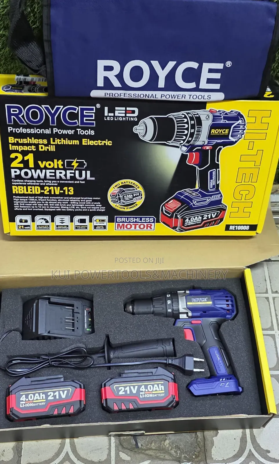 Royce 21v Cordless Drill/ Brushless Cordless Drill
