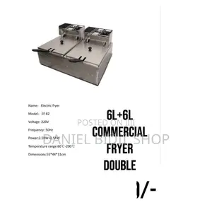 6ltrs Double Electric Chips Fryer Commercial