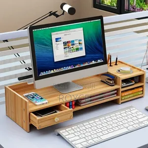 Desktop Stand Raiser With Storage Organizer