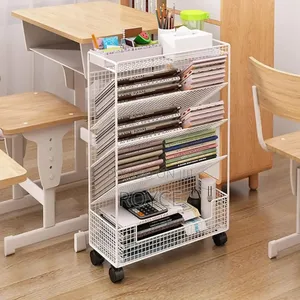 Multipurpose Bookshelf Stand With Wheels