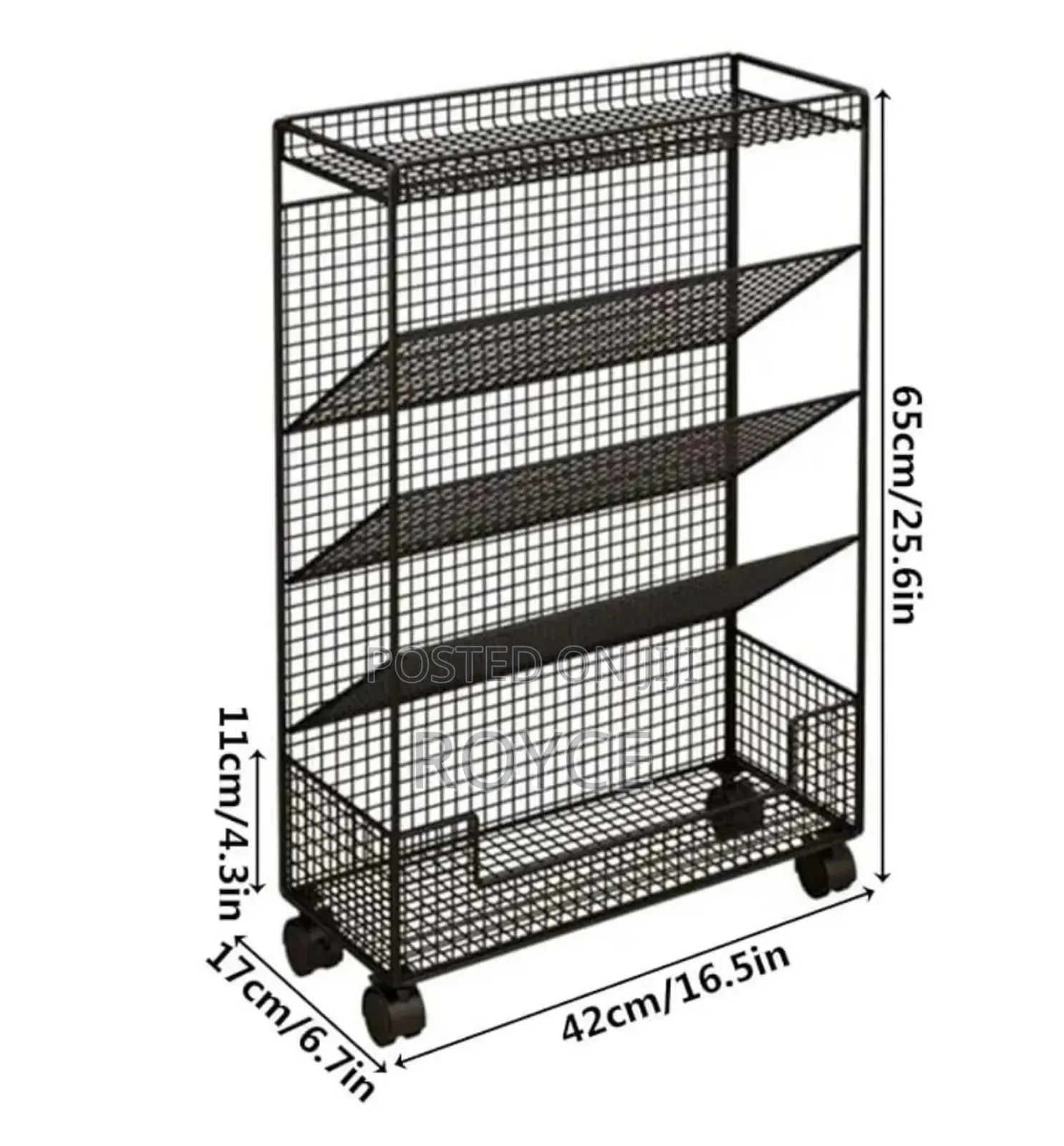 Multipurpose Bookshelf Stand With Wheels