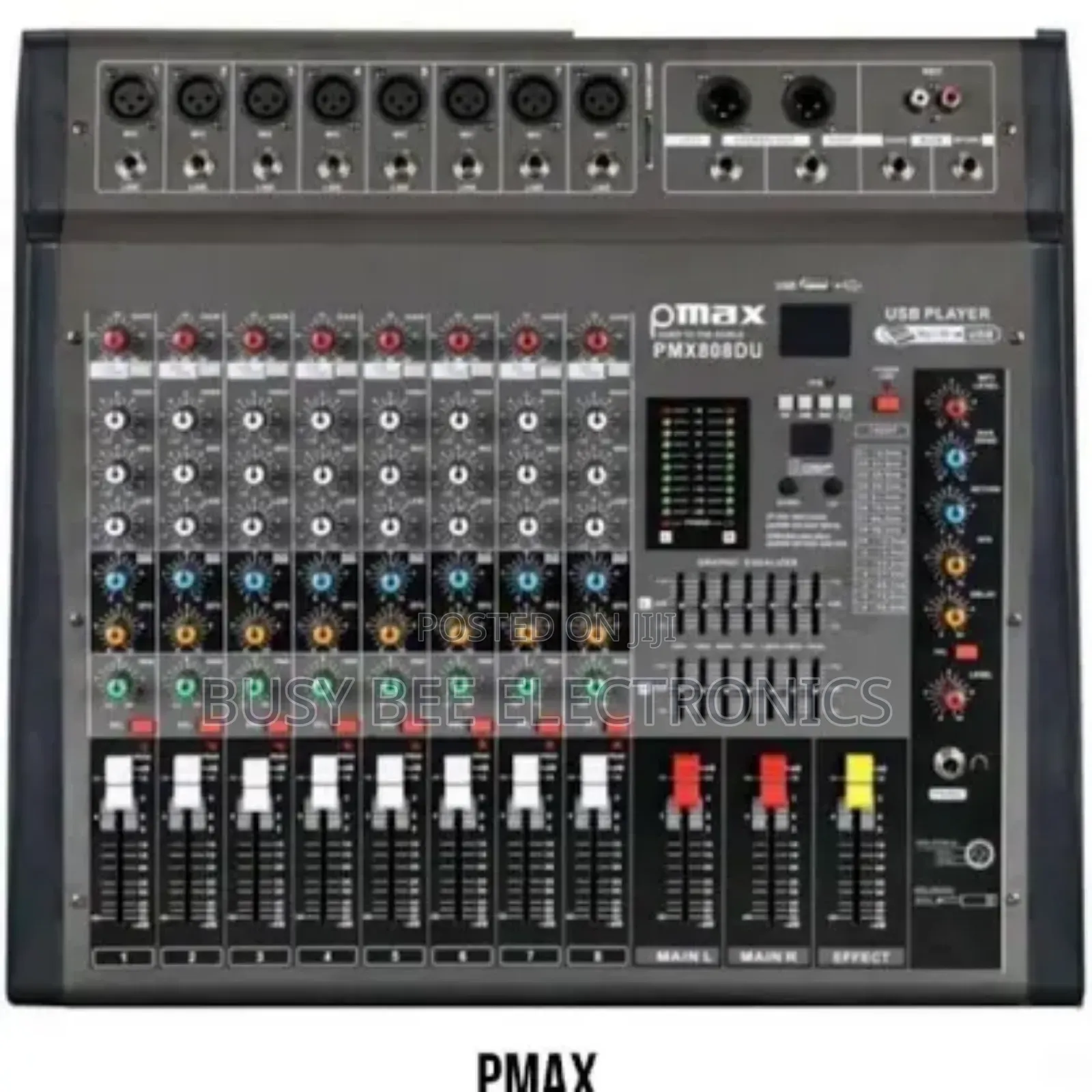 Max Powered Audio Mixer 8 Channel