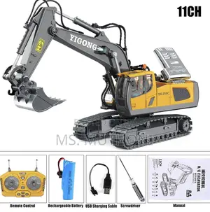 Rechargeable Remote Control Excavator Toy for Boys