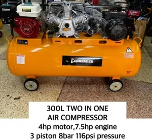 300l Two in One Air Compressor/3piston 8bar 116psi Pressure
