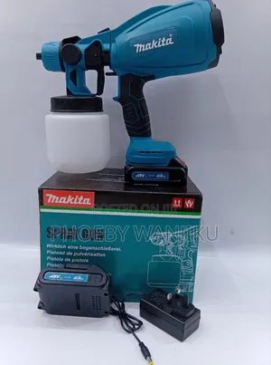 Makita Cordless Spray Gun With 2 Rechargeable Batteries