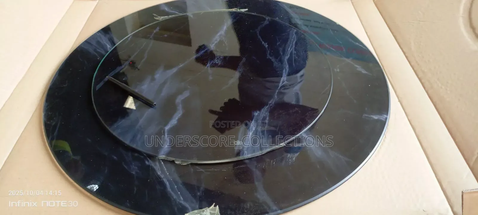 Top Glass Pair Black Table