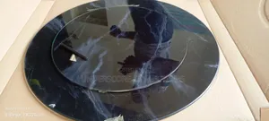 Top Glass Pair Black Table